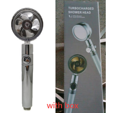 Filtered Shower Head with High Pressure Water Filtration and Rotating Propeller Fan Handheld - Image 89