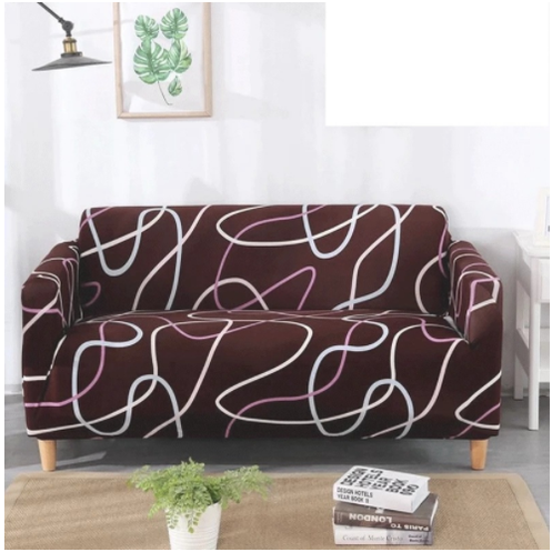 Fitted Stretch Sofa Slipcover for Three Seater with Elastic Printed Patterns Outdoor With Cover - Image 10