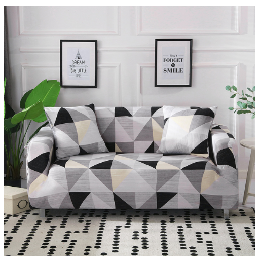 Fitted Stretch Sofa Slipcover for Three Seater with Elastic Printed Patterns Outdoor With Cover - Image 14