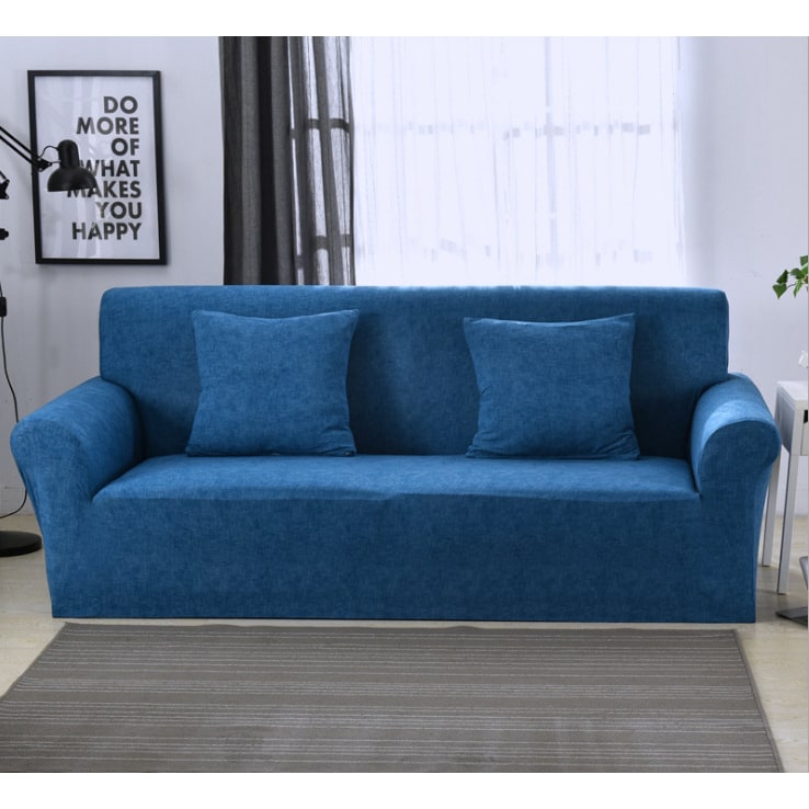 Fitted Stretch Sofa Slipcover for Three Seater with Elastic Printed Patterns Outdoor With Cover - Image 7