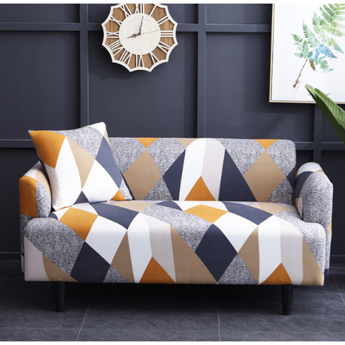 Fitted Stretch Sofa Slipcover with Elastic Cover and Matching Pillowcases Outdoor - Image 13
