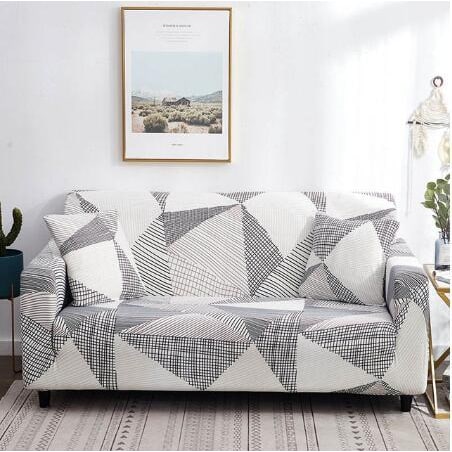 Fitted Stretch Sofa Slipcover with Elastic Cover and Matching Pillowcases Outdoor - Image 15