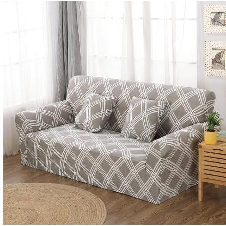 Fitted Stretch Sofa Slipcover with Elastic Cover and Matching Pillowcases Outdoor - Image 19