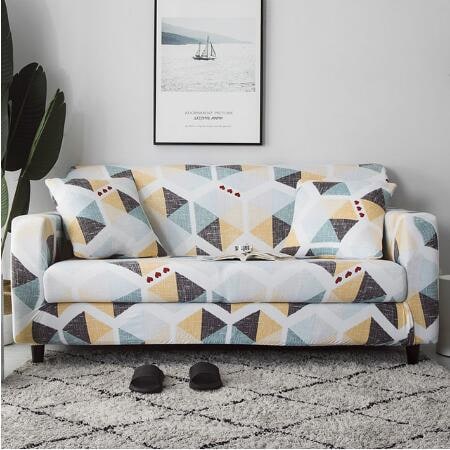 Fitted Stretch Sofa Slipcover with Elastic Cover and Matching Pillowcases Outdoor - Image 23