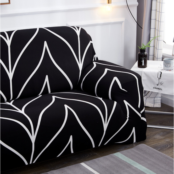 Fitted Stretch Sofa Slipcover with Elastic Cover and Matching Pillowcases Outdoor - Image 25