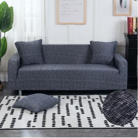 Fitted Stretch Sofa Slipcover with Elastic Cover and Matching Pillowcases Outdoor - Image 7