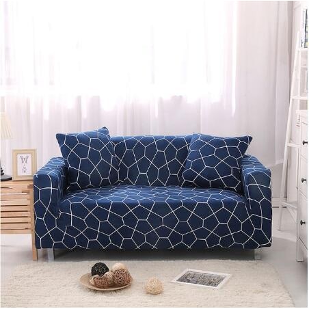 Fitted Stretch Sofa Slipcover with Elastic Cover and Matching Pillowcases Outdoor - Image 8
