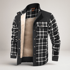 Men's Fleece-Lined Flannel Jacket - Cozy, Stylish, and Warm