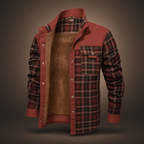 Men's Fleece-Lined Flannel Jacket - Cozy, Stylish, and Warm