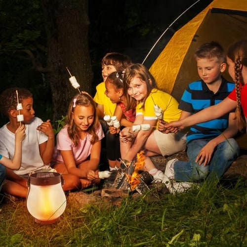 Flickering Flame Solar Light Lantern with Rope Handle for Outdoor Hanging - Image 11