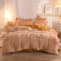 Fluffy Faux Fur Duvet Cover Set for King Queen Size with Shaggy Plush Bedding and Pillowcase - Image 15