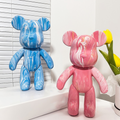 Fluid Art Bear Canvas Kit with Poseable Vinyl Figurine - Image 1