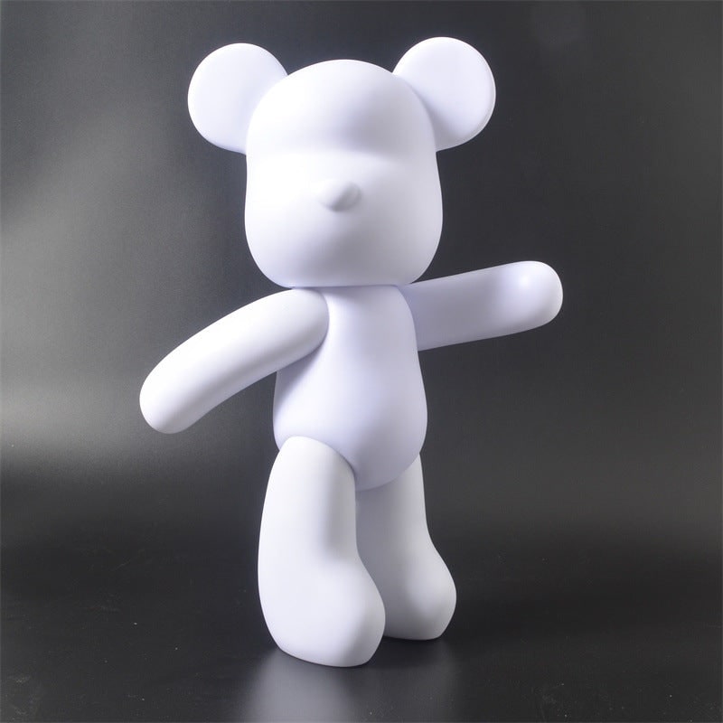 Fluid Art Bear Canvas Kit with Poseable Vinyl Figurine - Image 2