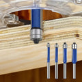 Flush Trim Router Bits Set with Top Bearing Double Carbide Blades for Wood Tool - Image 1