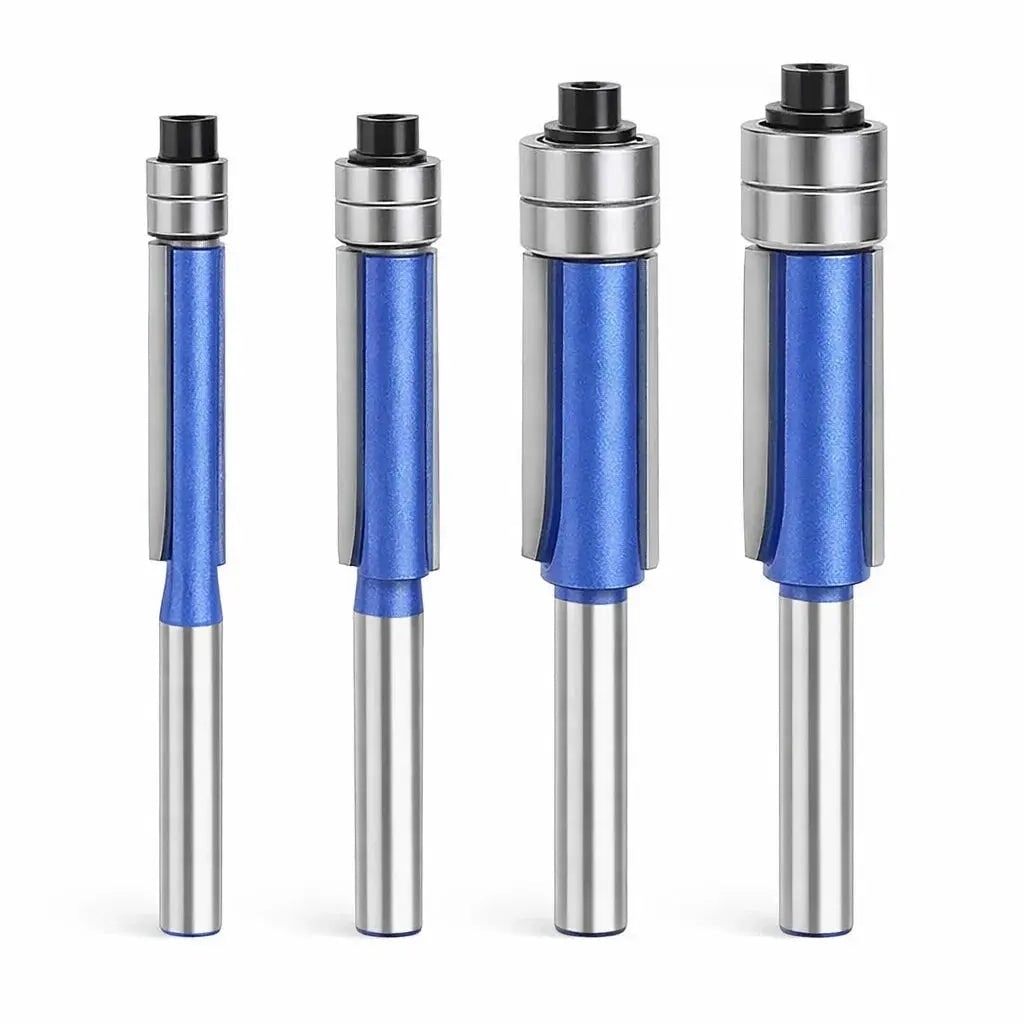 Flush Trim Router Bits Set with Top Bearing Double Carbide Blades for Wood Tool - Image 8