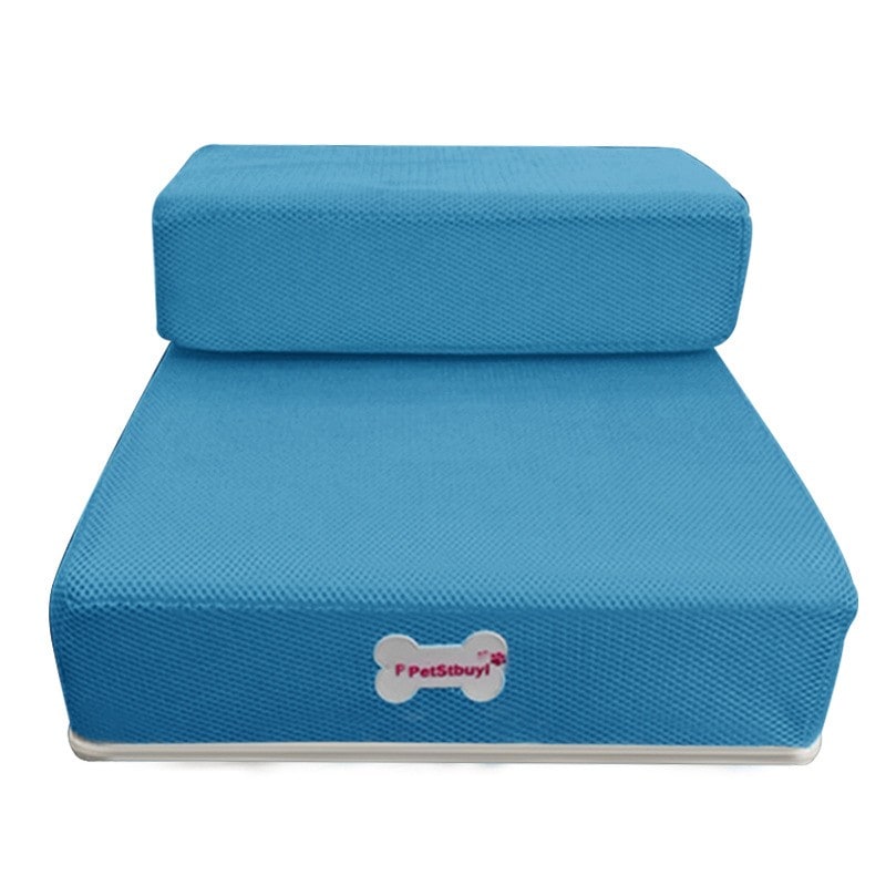 Foam Dog Stairs for Cats with Collapsible Two-Step Foldable Design and Cover Pet - Image 1