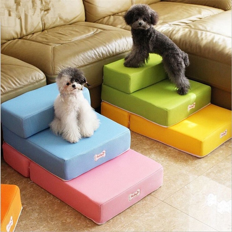 Foam Dog Stairs for Cats with Collapsible Two-Step Foldable Design and Cover Pet - Image 20
