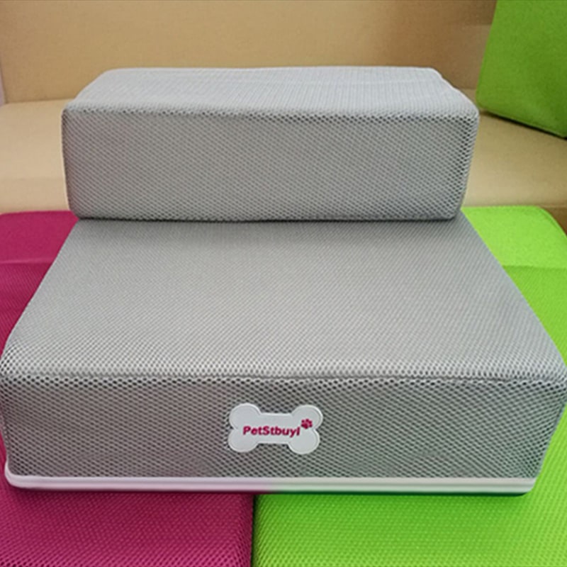 Foam Dog Stairs for Cats with Collapsible Two-Step Foldable Design and Cover Pet - Image 23