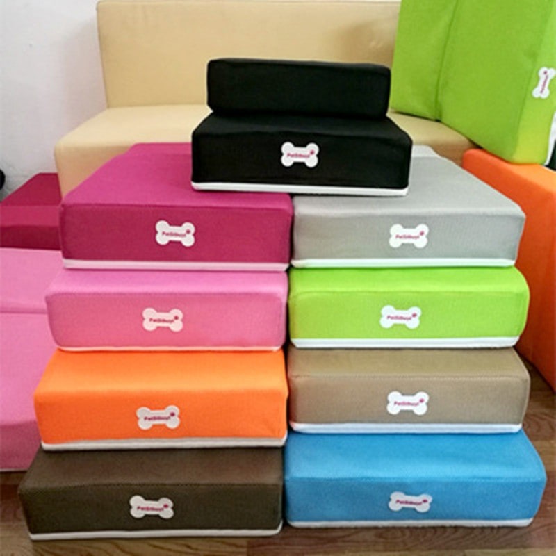 Foam Dog Stairs for Cats with Collapsible Two-Step Foldable Design and Cover Pet - Image 5