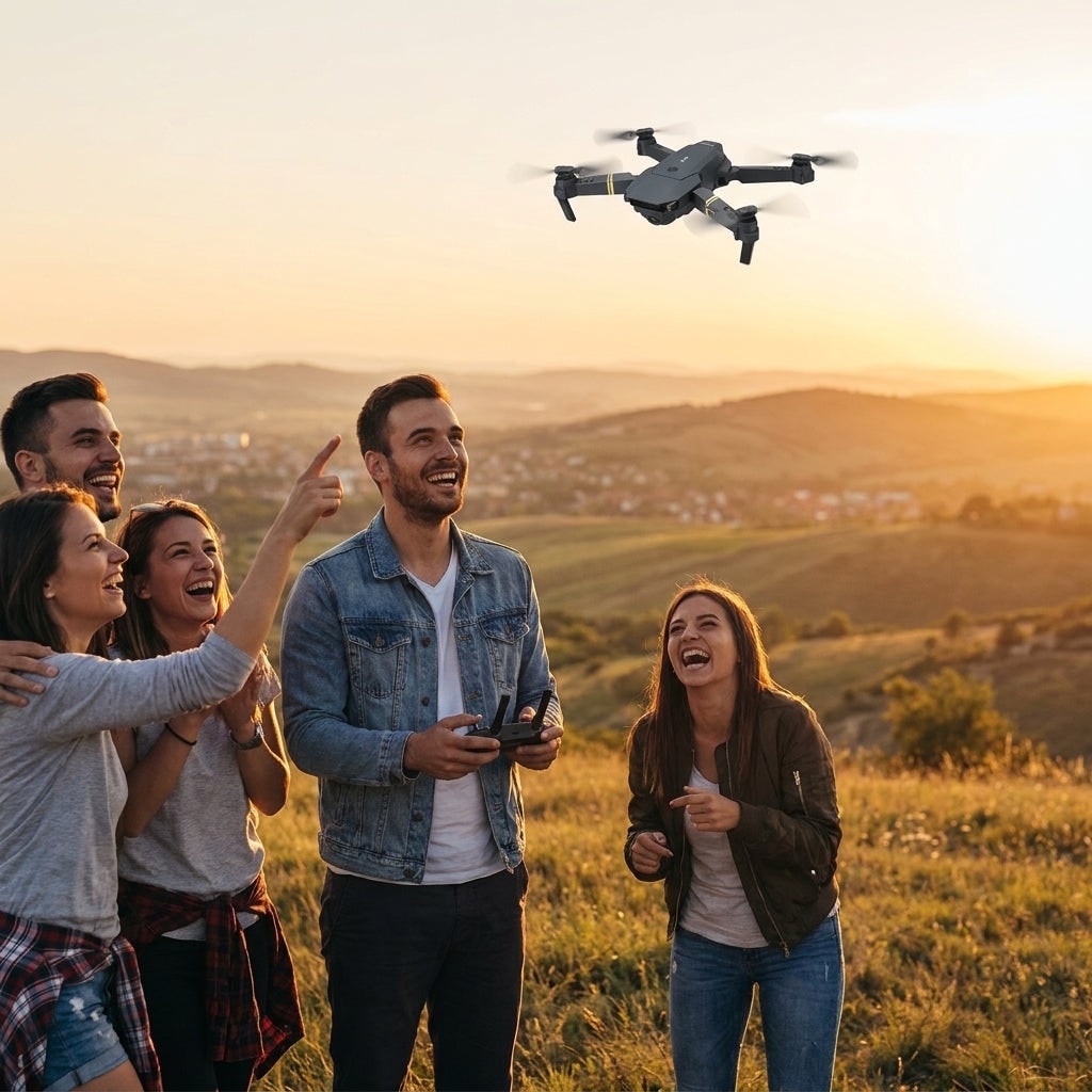 Foldable Camera Drone Quadcopter with Remote Control and Fpv Live View Kit - Image 4