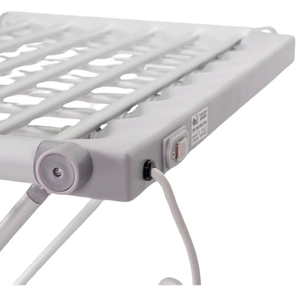 Foldable Clothes Drying Rack Heated Electric Aluminum Portable Folding Wings Airer - Image 3