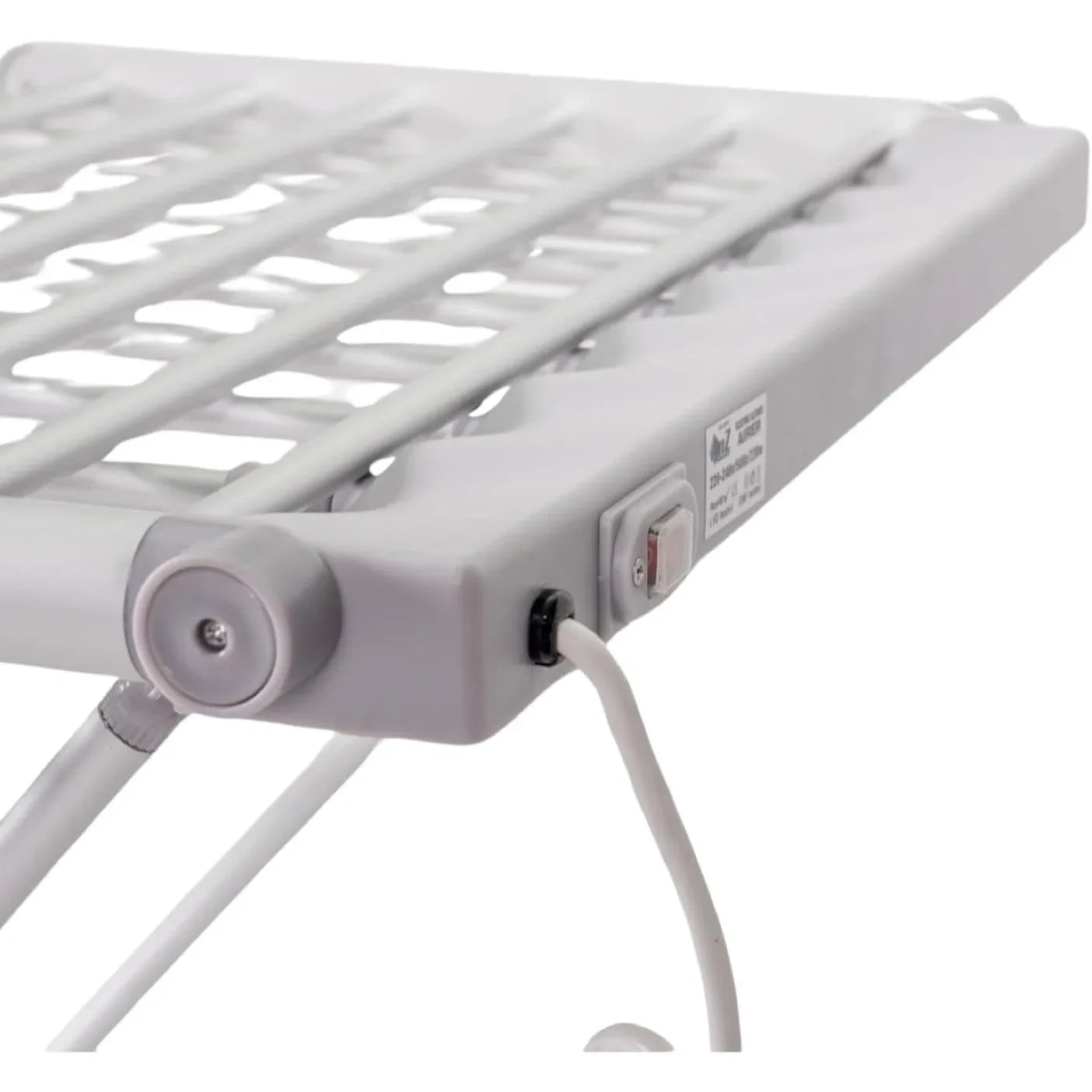 Foldable Clothes Drying Rack Heated Electric Aluminum Portable Folding Wings Airer - Image 3