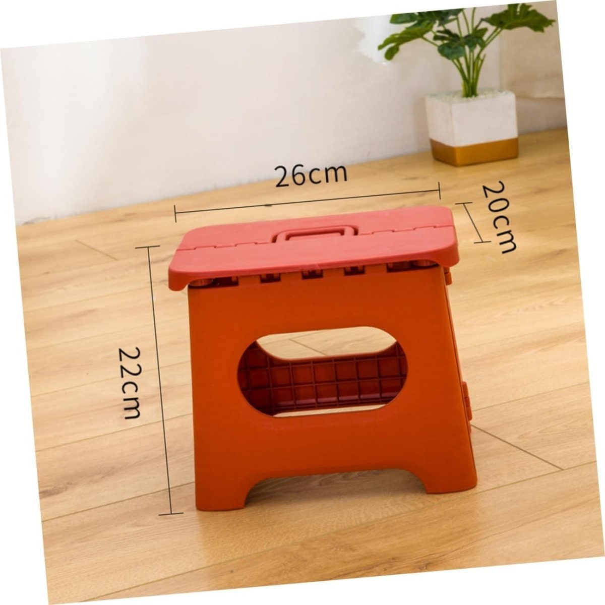Folding Step Stool with Handle Portable Plastic Design for Kitchen and Bathroom - Image 10