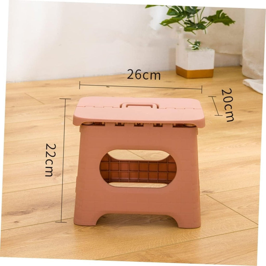 Folding Step Stool with Handle Portable Plastic Design for Kitchen and Bathroom - Image 11