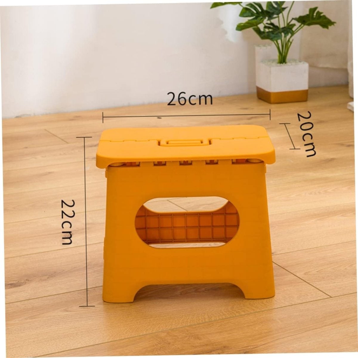 Folding Step Stool with Handle Portable Plastic Design for Kitchen and Bathroom - Image 13