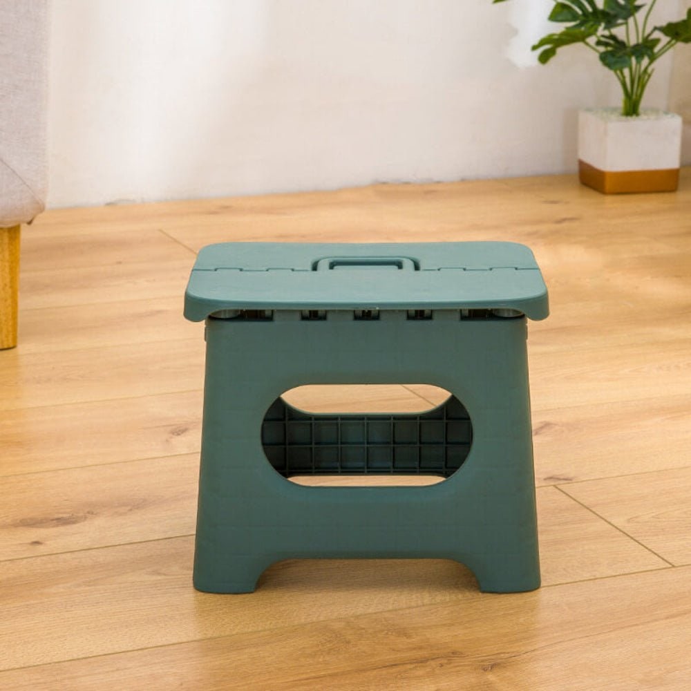Folding Step Stool with Handle Portable Plastic Design for Kitchen and Bathroom - Image 5