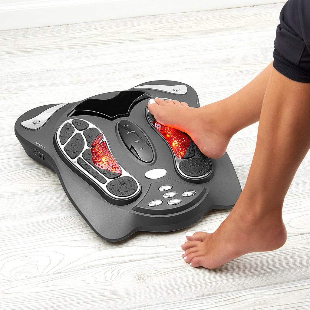 Foot Circulation Machine Tens Ems Massager Wireless Remote Electrode Pads - Image 1