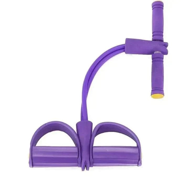 Foot Pedal Resistance Band Non Slip Leg Exercise Foam Handle Portable Lightweight - Image 1