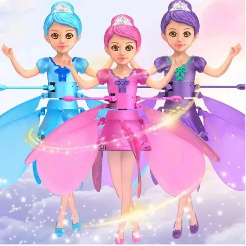 LIGHT-UP FLYING DOLL - DANCE SIMULATION & GESTURE CONTROL - ENCHANTING FLYING TOY FOR KIDS