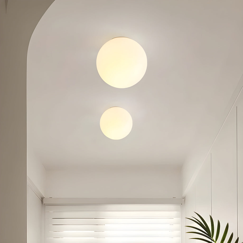Frosted Glass Wall Sconce Globe Light Modern Minimalist Diffused Soft Round - Image 5