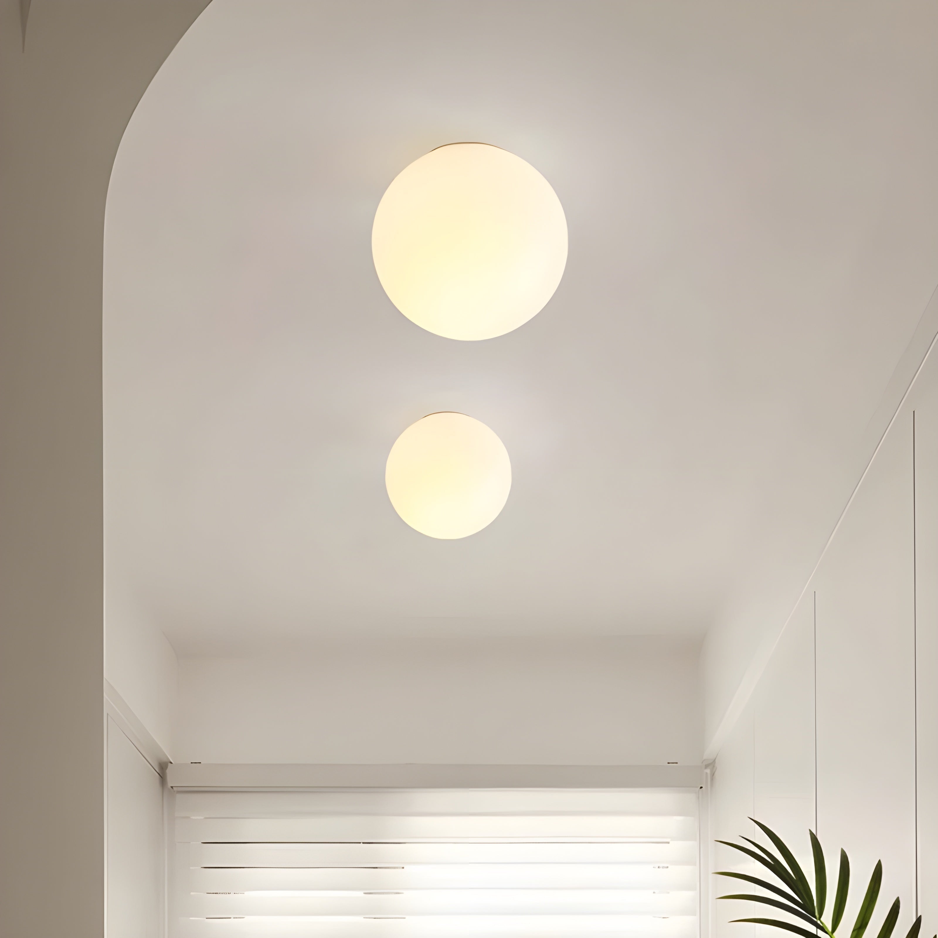 Frosted Glass Wall Sconce Globe Light Modern Minimalist Diffused Soft Round - Image 5