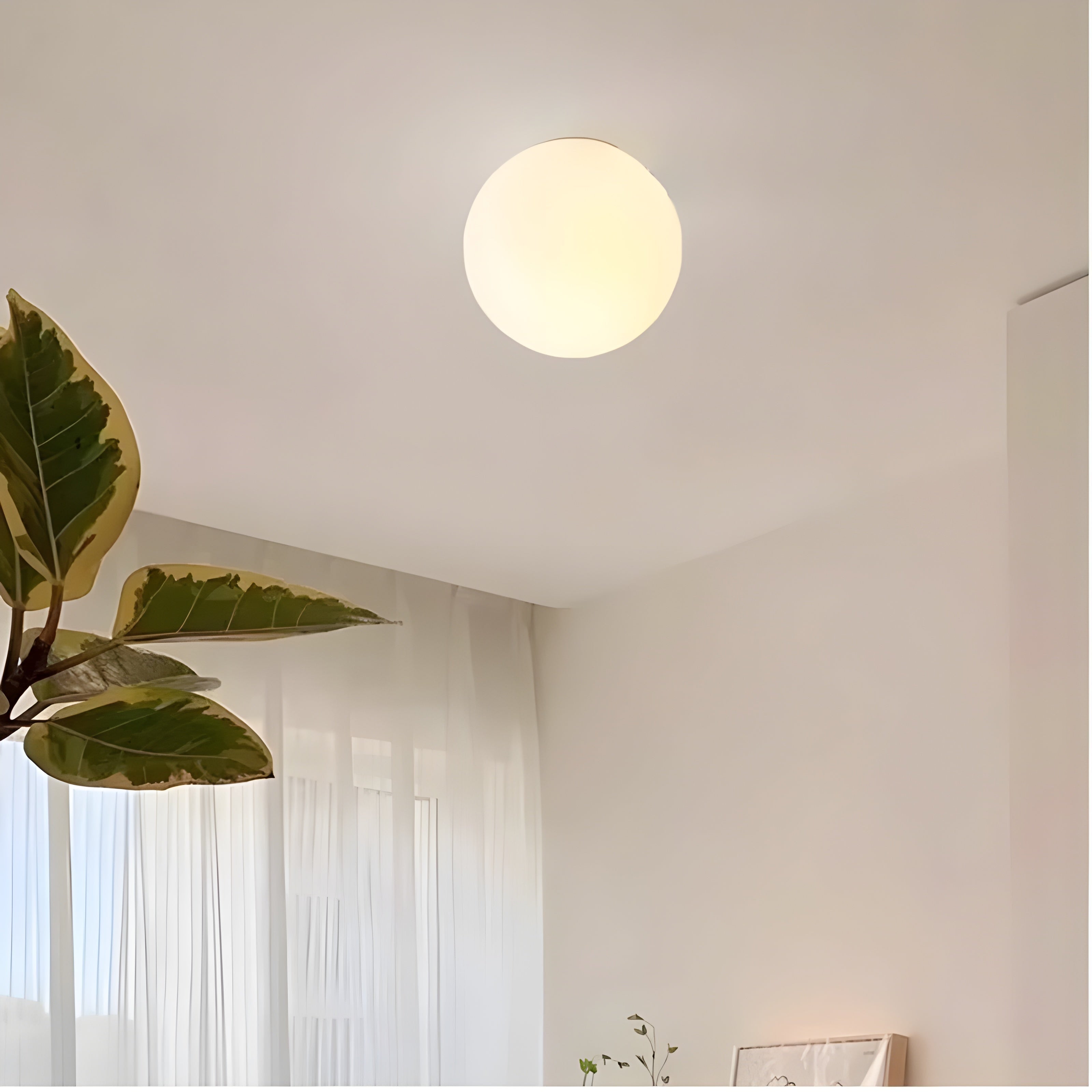 Frosted Glass Wall Sconce Globe Light Modern Minimalist Diffused Soft Round - Image 6