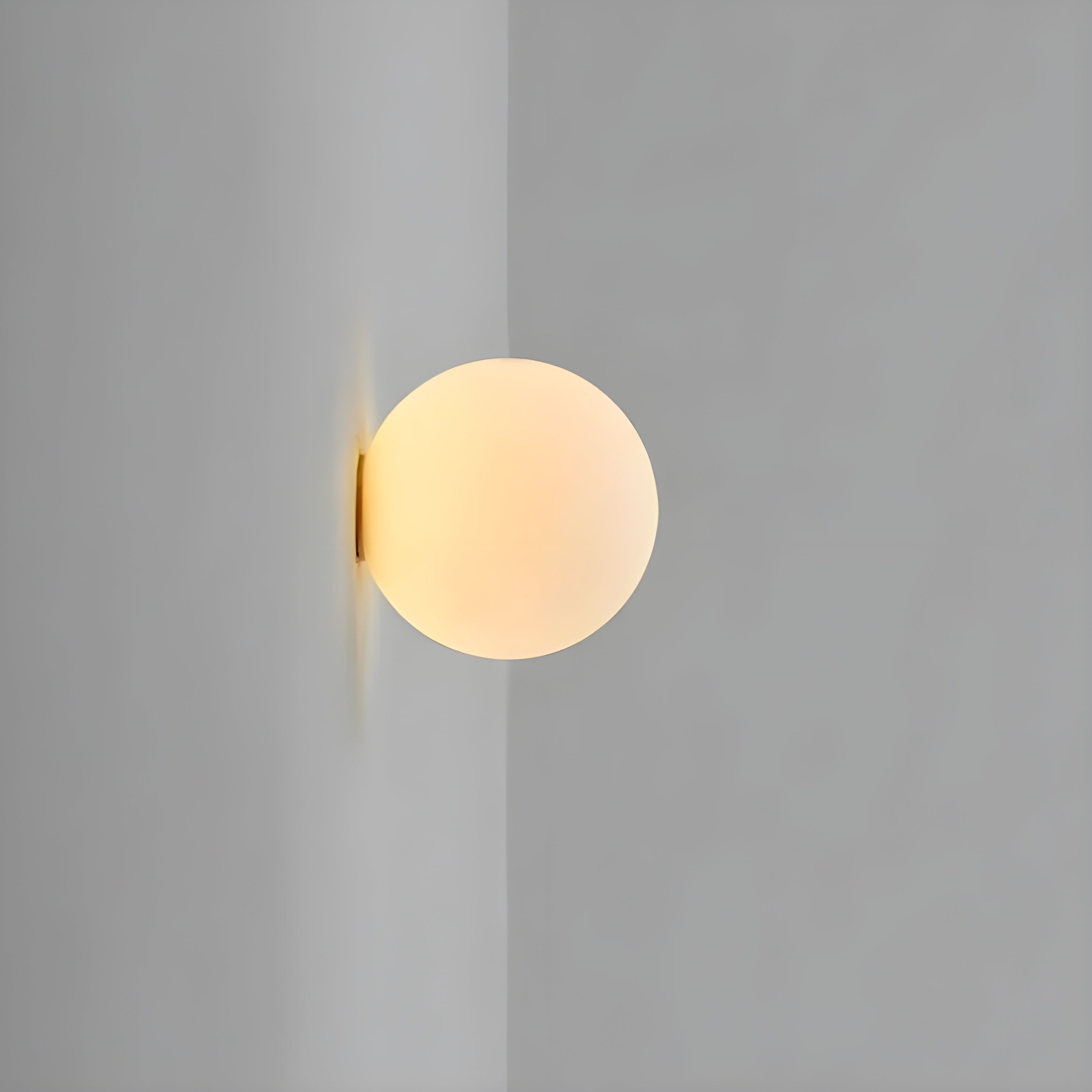 Frosted Glass Wall Sconce Globe Light Modern Minimalist Diffused Soft Round - Image 9