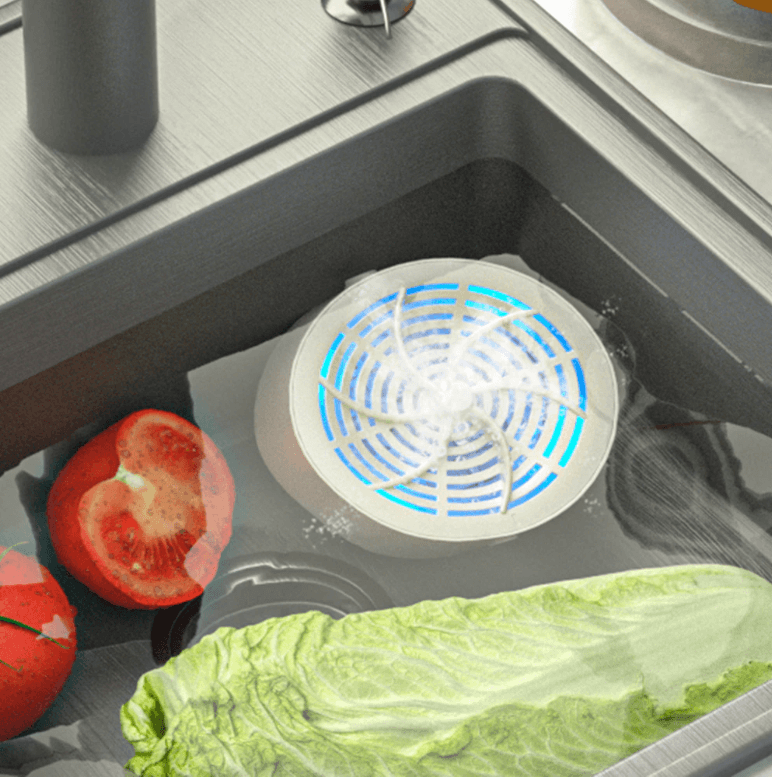 Battery-Powered Food Cleaning Device for Kitchen Use – Portable Produce Washer for Fruits and Vegetables at Home