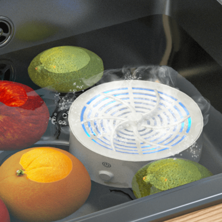 Battery-Powered Food Cleaning Device for Kitchen Use – Portable Produce Washer for Fruits and Vegetables at Home