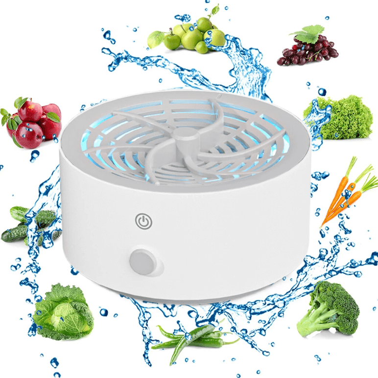 Battery-Powered Food Cleaning Device for Kitchen Use – Portable Produce Washer for Fruits and Vegetables at Home