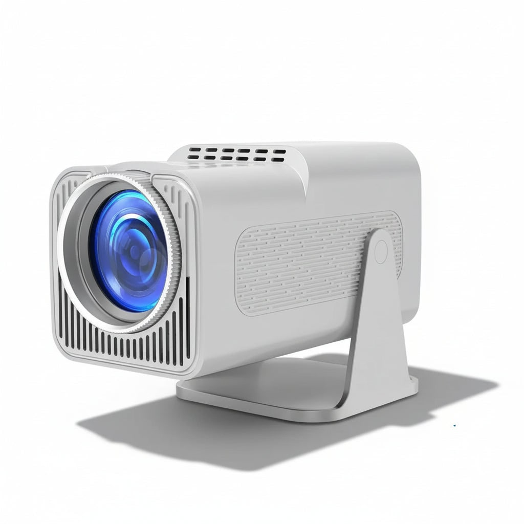 Full HD Mini Projector Wireless Portable Rotating Stand Remote Control Tabletop Smart - Image 1
