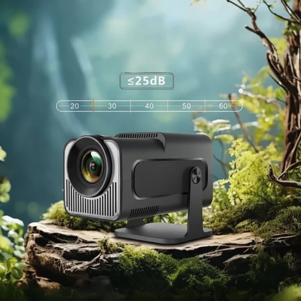 Full HD Mini Projector Wireless Portable Rotating Stand Remote Control Tabletop Smart - Image 8
