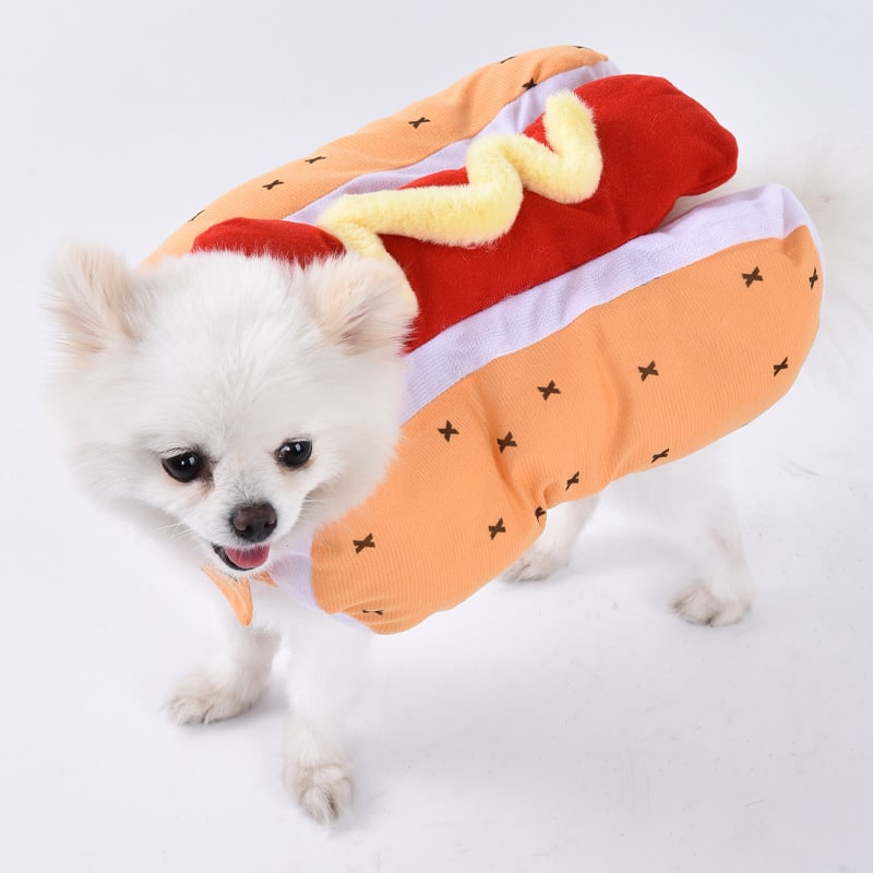 Funny Hot Dog and Dalmatian Costume with Plush Details and Adjustable Straps Human - Image 12