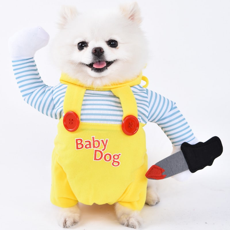 Funny Hot Dog and Dalmatian Costume with Plush Details and Adjustable Straps Human - Image 19