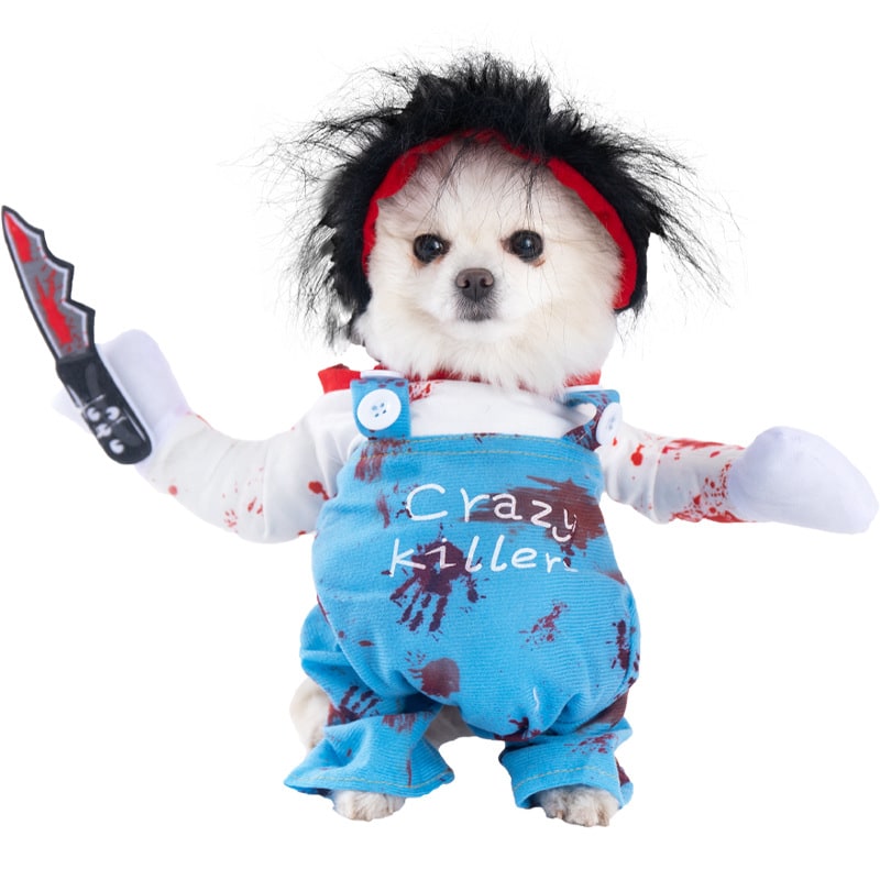Funny Hot Dog and Dalmatian Costume with Plush Details and Adjustable Straps Human - Image 23