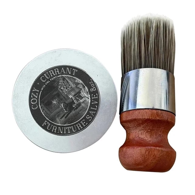 Furniture Salve Applicator Leather Care Conditioner Metal Tin Wooden Handle Polish - Image 9