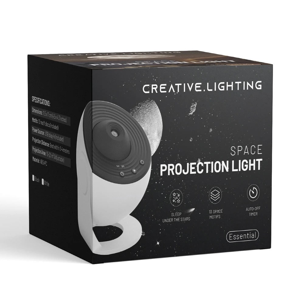 Galaxy Projector Stand Timer Ambient Light Spherical LED Ring Adjustable Tilt Night Sky - Image 10
