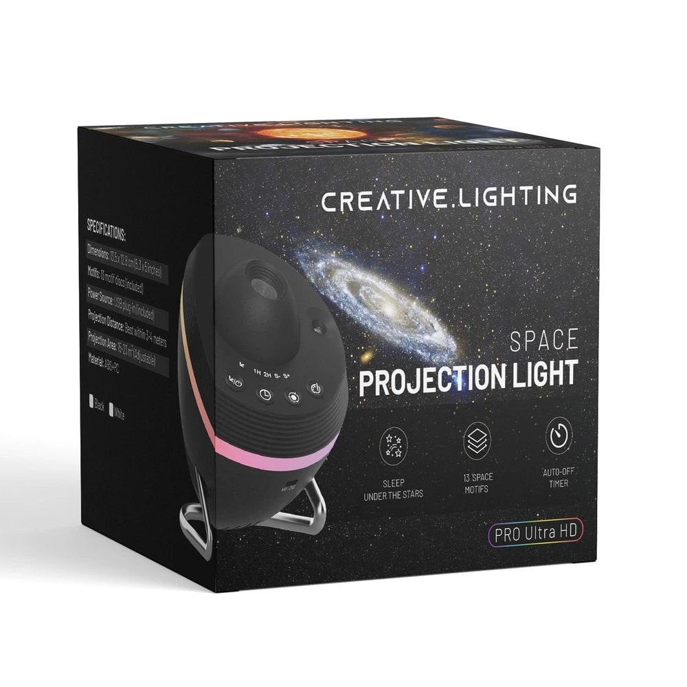 Galaxy Projector Stand Timer Ambient Light Spherical LED Ring Adjustable Tilt Night Sky - Image 11