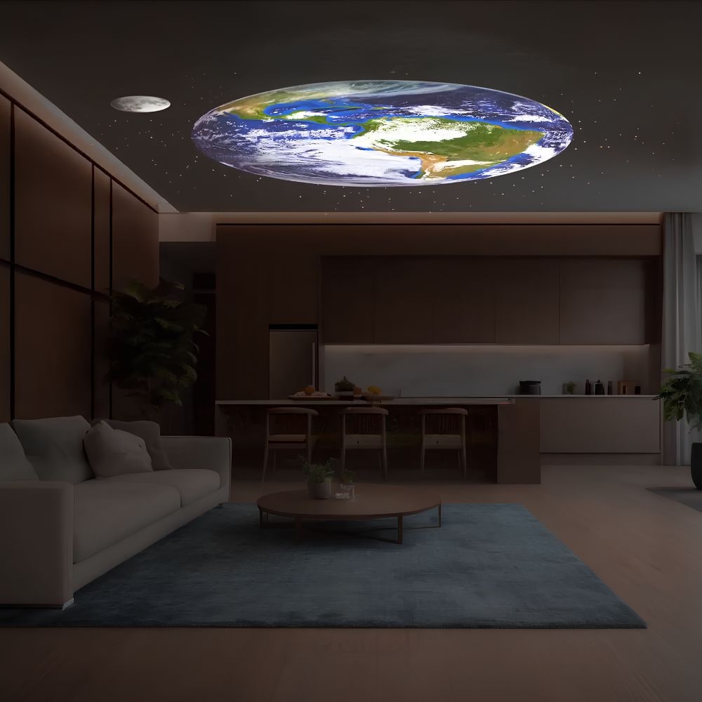 Galaxy Projector Stand Timer Ambient Light Spherical LED Ring Adjustable Tilt Night Sky - Image 6
