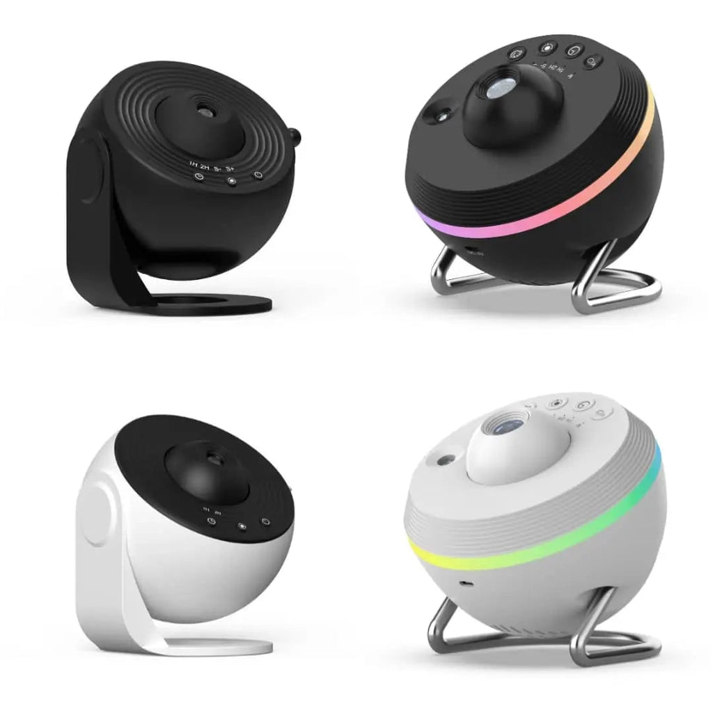 Galaxy Projector Stand Timer Ambient Light Spherical LED Ring Adjustable Tilt Night Sky - Image 9